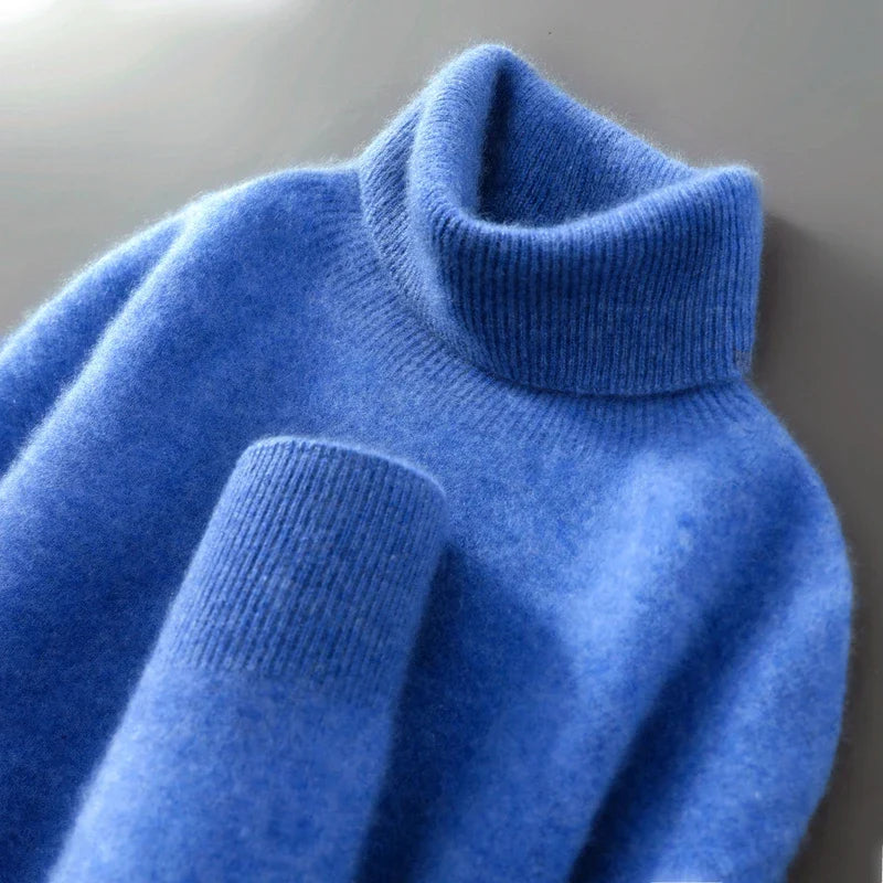 Gola alta de lã elegante