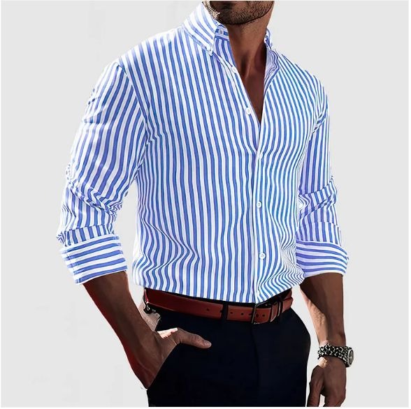 Camisa de riscas elegante
