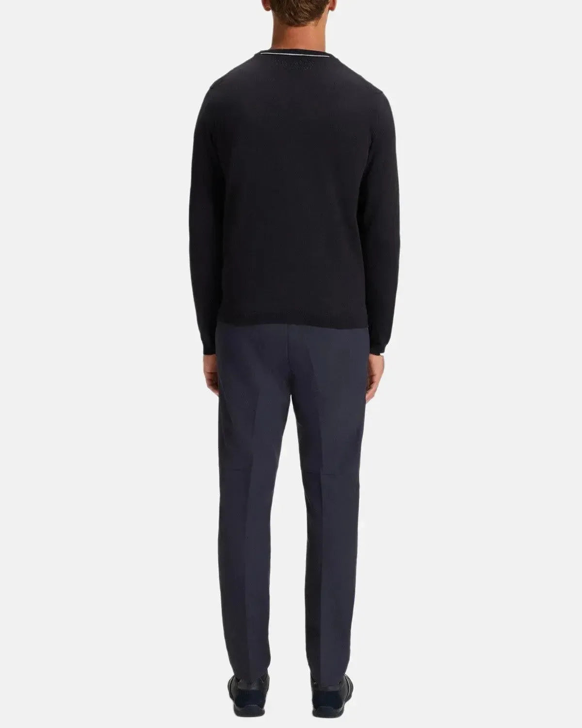 BOSS K-EVERX CREWNECK COTTON KNIT DARK BLUE