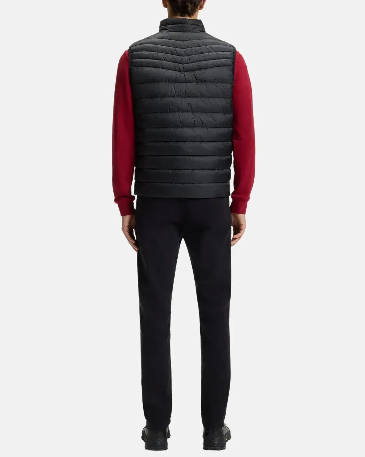 BOSS ODEN SLIM FIT PACKABLE GILET BLACK