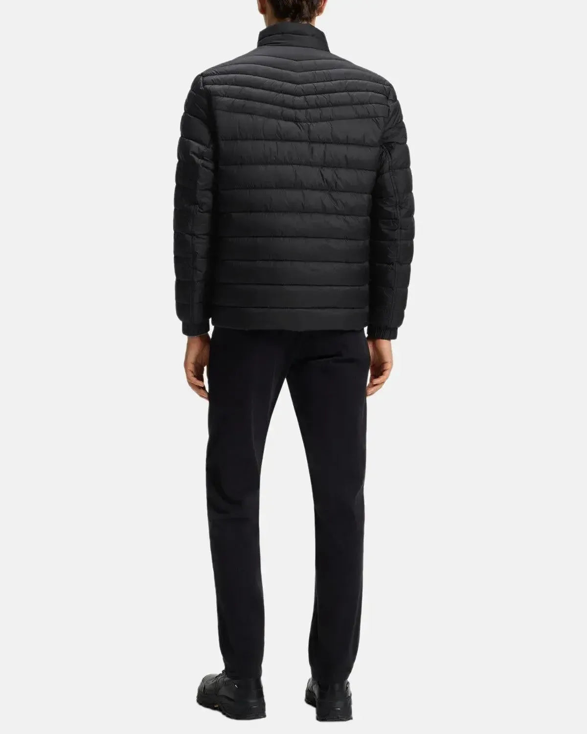 BOSS ODEN2 SLIM FIT PACKABLE PUFFER JACKET BLACK