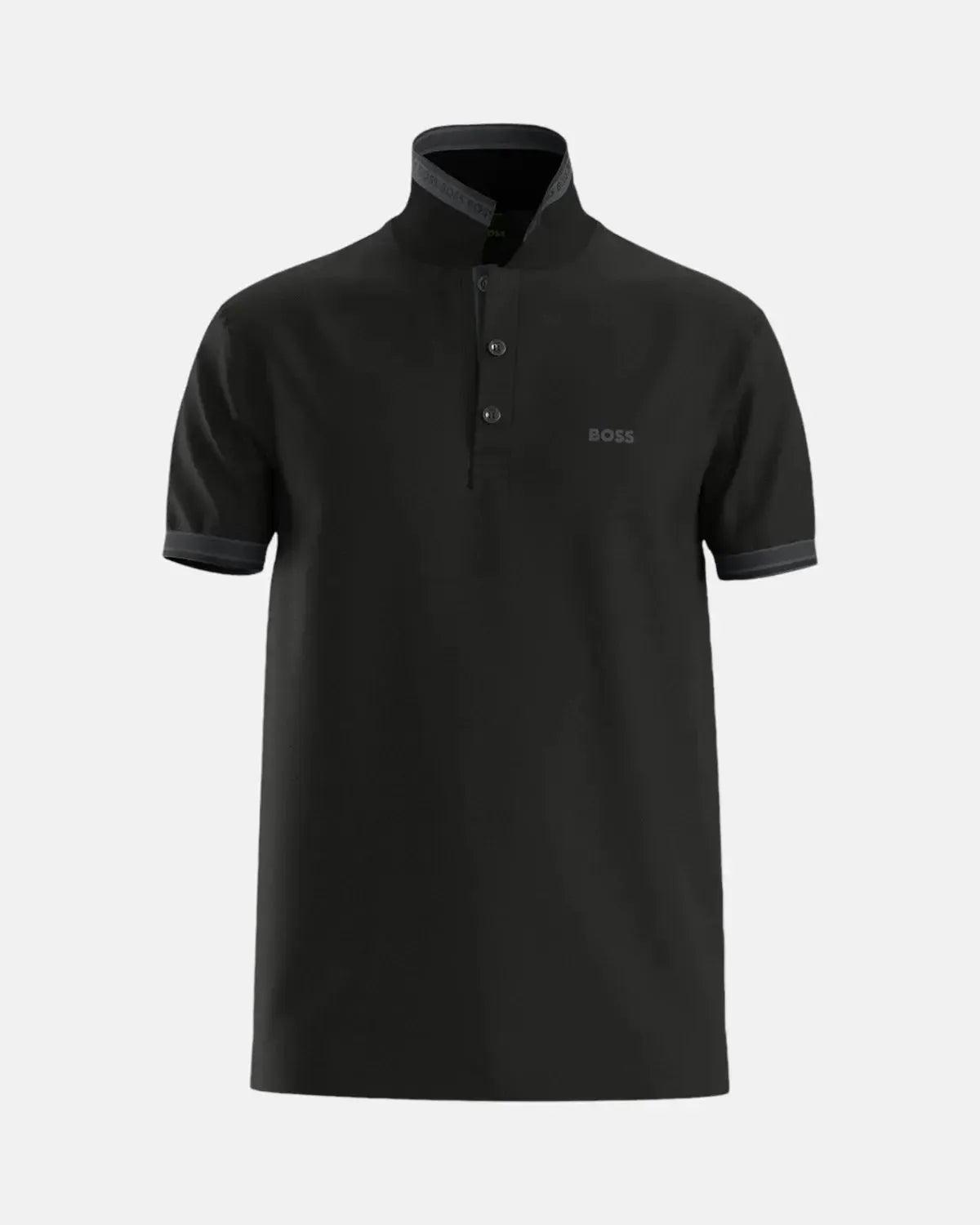 BOSS PADDY POLO SHIRT BLACK TONAL