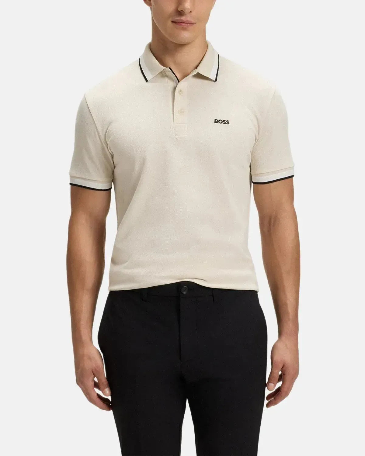 BOSS PADDY POLO SHIRT NATURAL