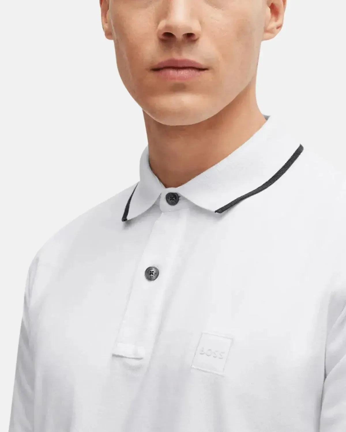 BOSS PASSERTIP POLO SHIRT WHITE