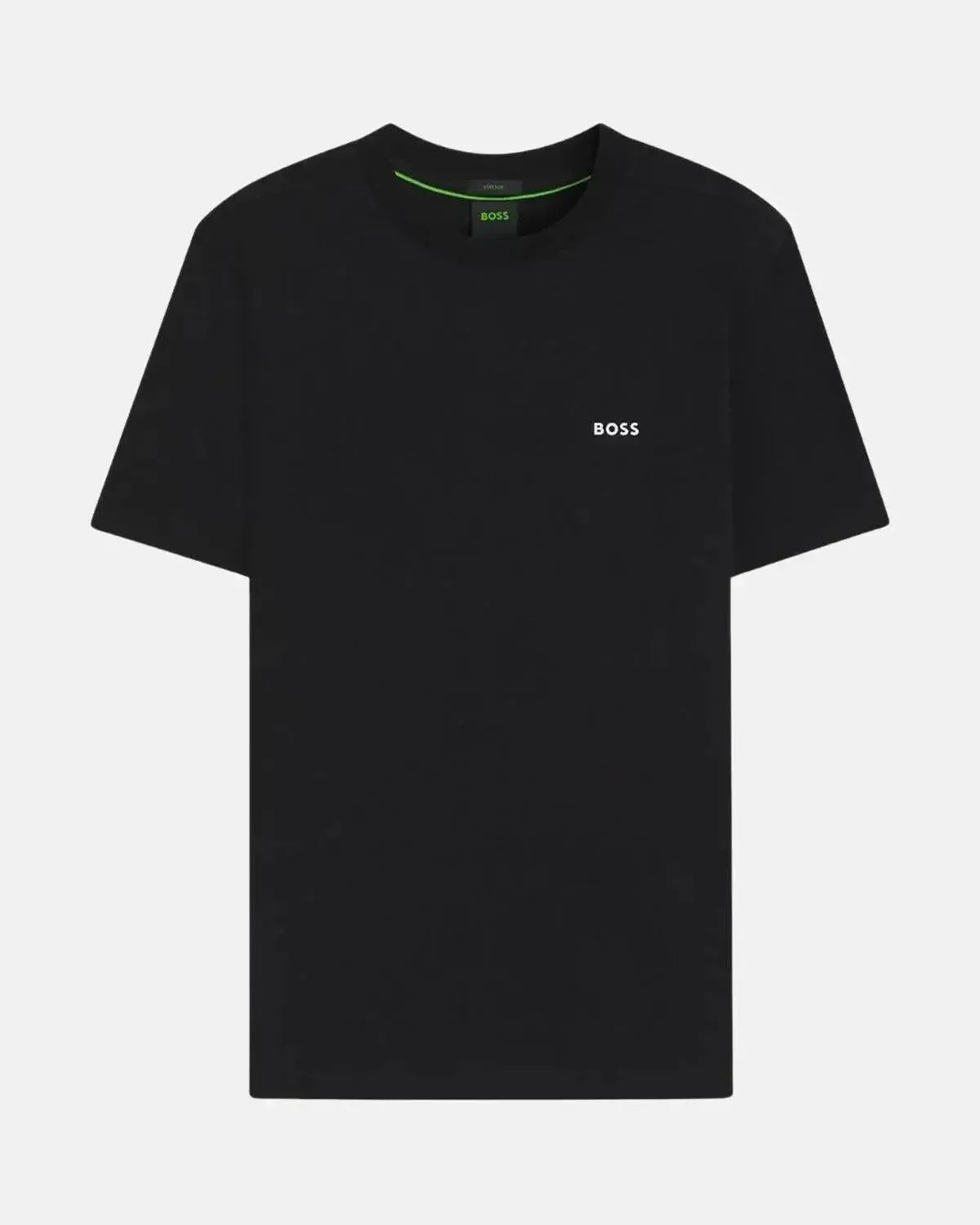 BOSS STRETCH COTTON LOGO T-SHIRT BLACK