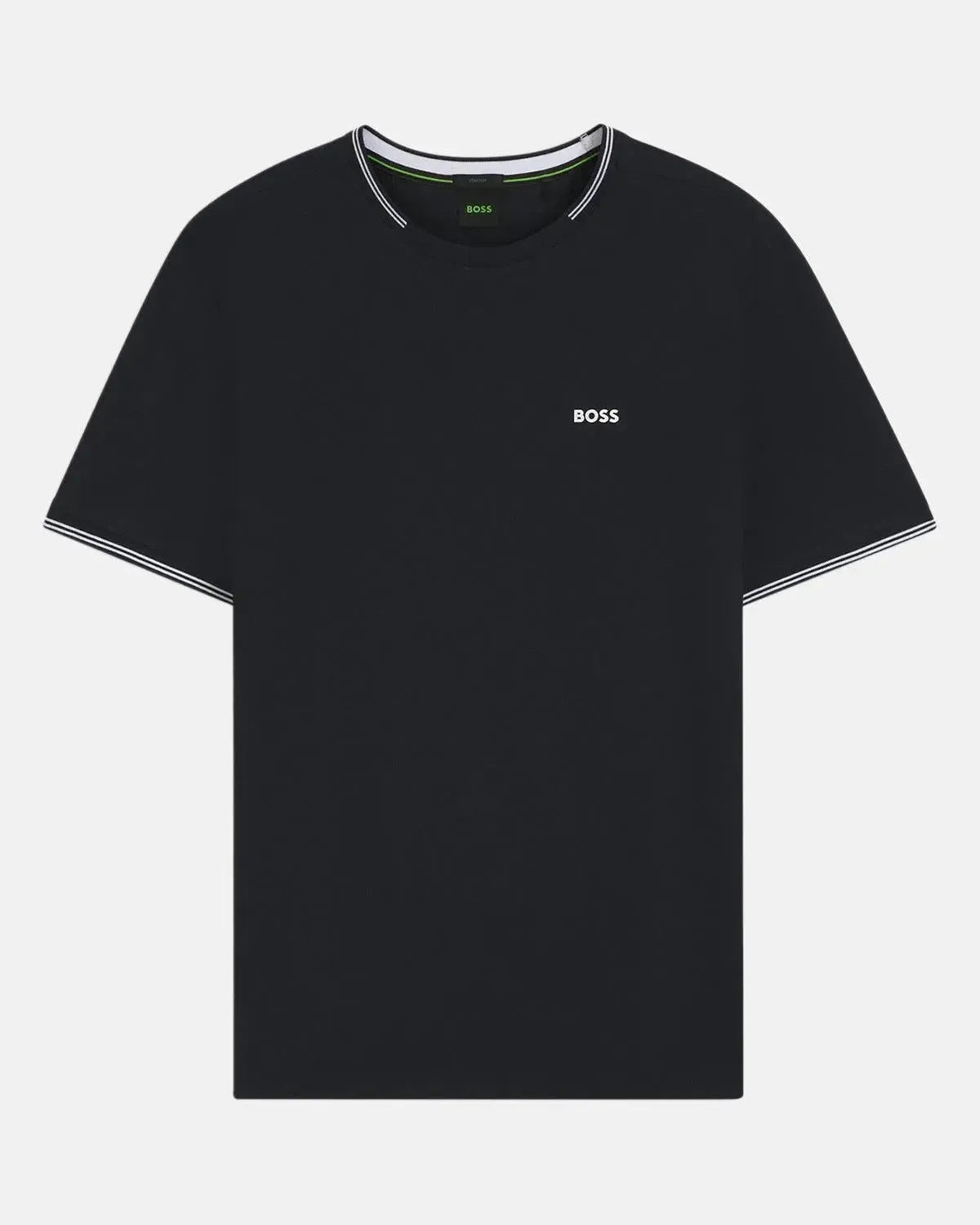 BOSS TAUL STRETCH COTTON TIPPED T-SHIRT DARK BLUE