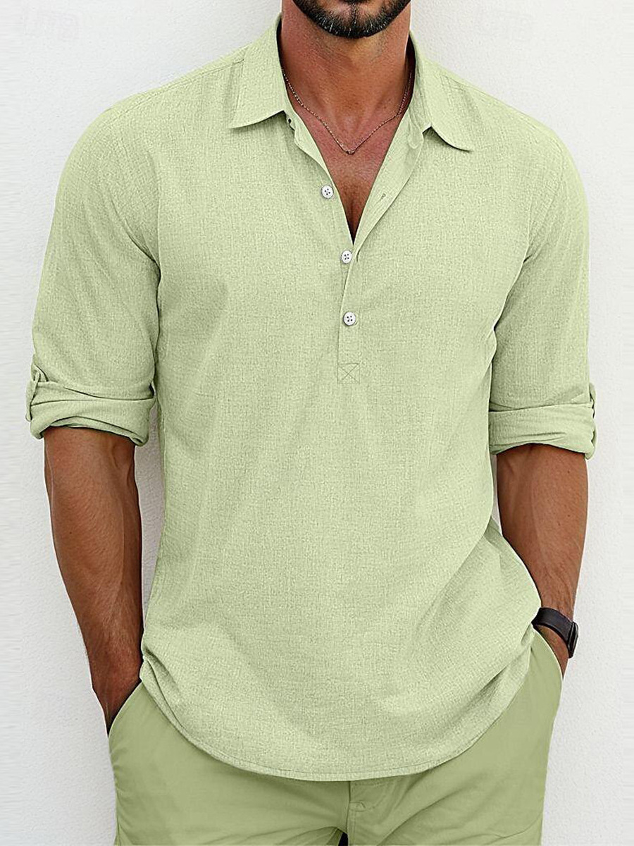 Camisa de linho premium