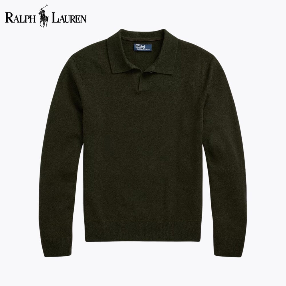 RL Wool Johnny-Collar Sweater