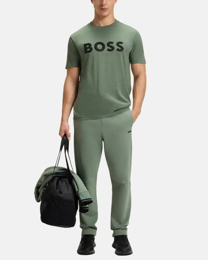 BOSS ICONIC ZONE T-SHIRT OPEN GREEN