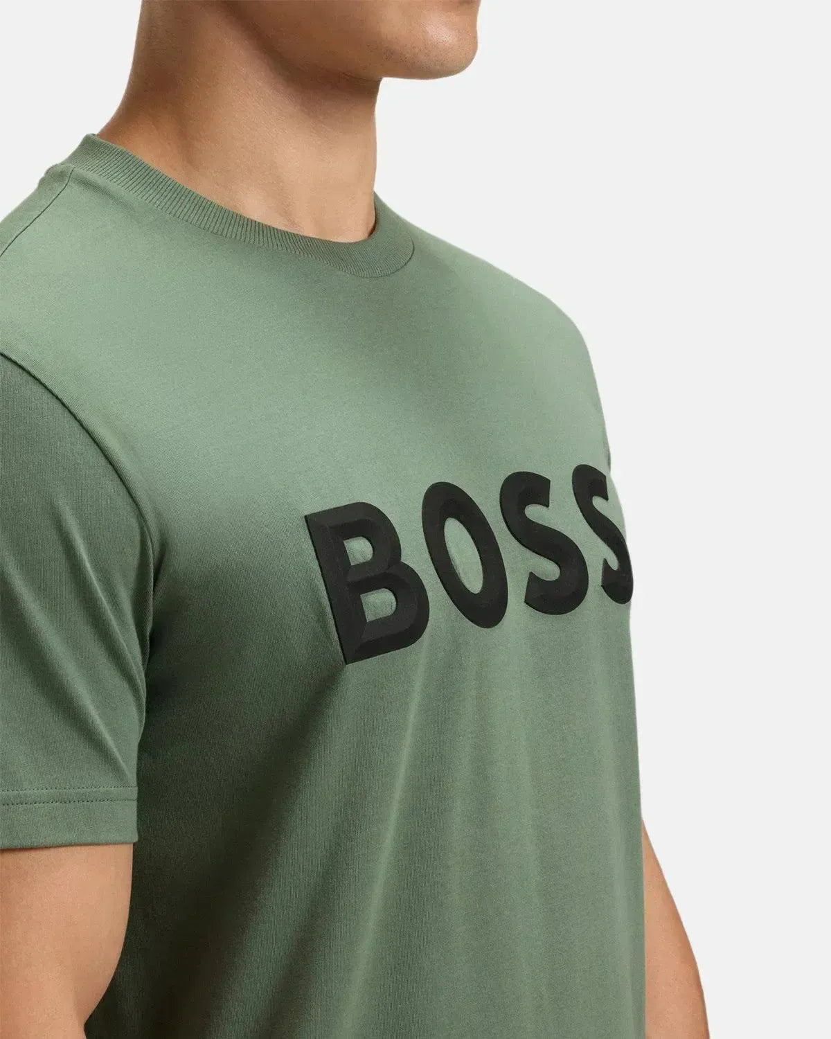 BOSS ICONIC ZONE T-SHIRT OPEN GREEN