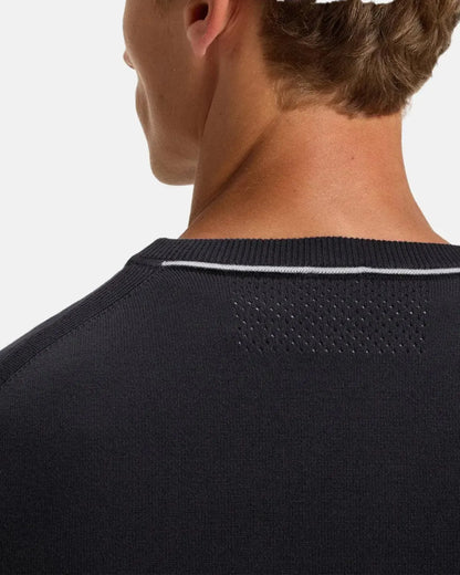 BOSS K-EVERX CREWNECK COTTON KNIT DARK BLUE