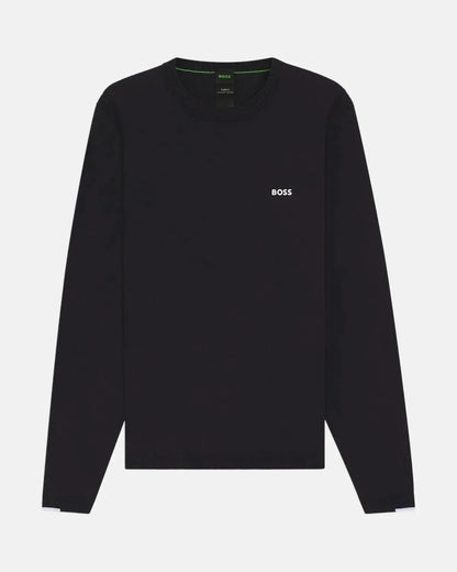 BOSS K-EVERX CREWNECK COTTON KNIT DARK BLUE