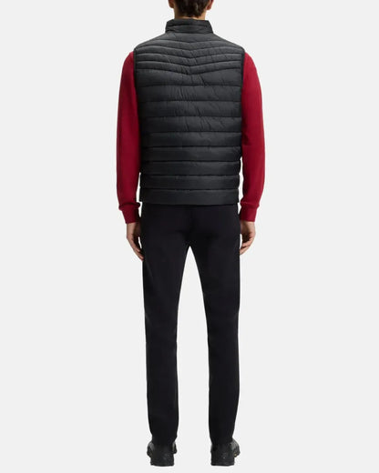 BOSS ODEN SLIM FIT PACKABLE GILET BLACK