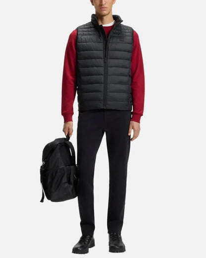 BOSS ODEN SLIM FIT PACKABLE GILET BLACK