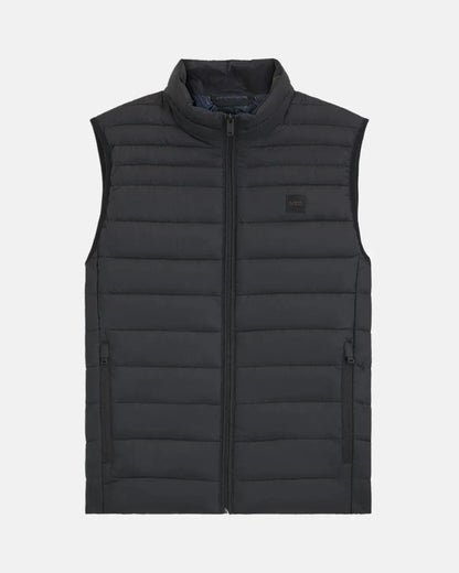 BOSS ODEN SLIM FIT PACKABLE GILET BLACK