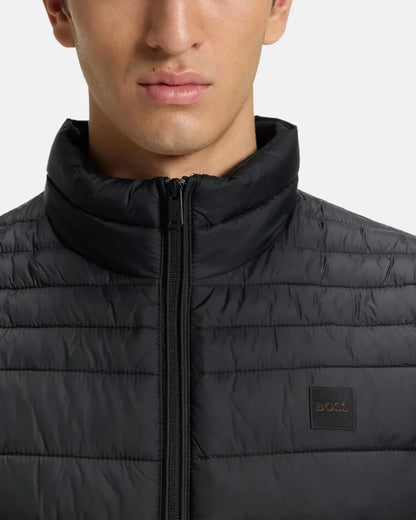 BOSS ODEN SLIM FIT PACKABLE GILET BLACK