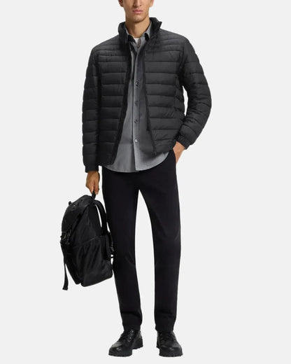 BOSS ODEN2 SLIM FIT PACKABLE PUFFER JACKET BLACK