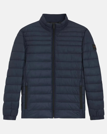 BOSS ODEN2 SLIM FIT PACKABLE PUFFER JACKET DARK BLUE