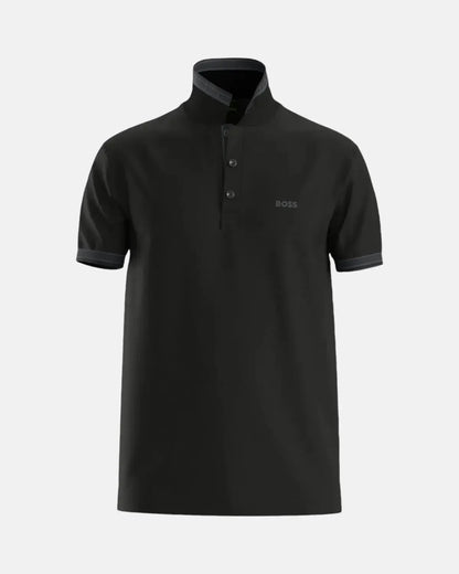BOSS PADDY POLO SHIRT BLACK TONAL