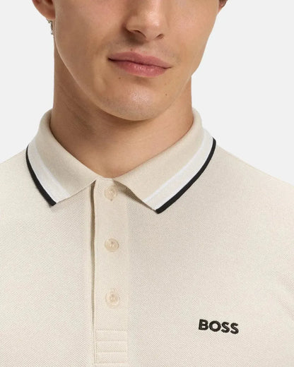BOSS PADDY POLO SHIRT NATURAL