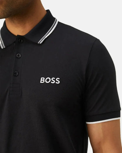 BOSS PADDY PRO POLO SHIRT DARK BLUE GREY