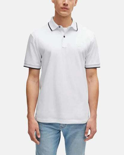 BOSS PASSERTIP POLO SHIRT WHITE