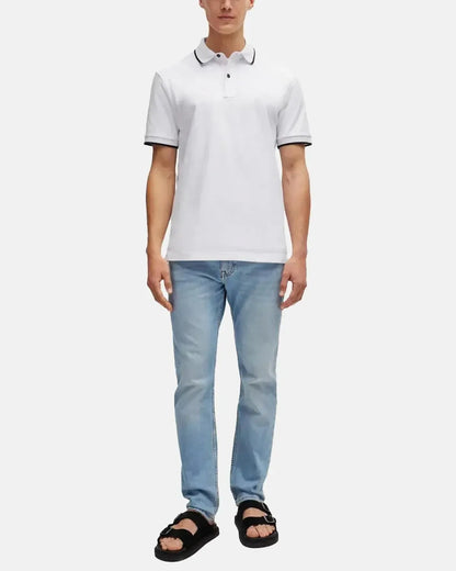 BOSS PASSERTIP POLO SHIRT WHITE