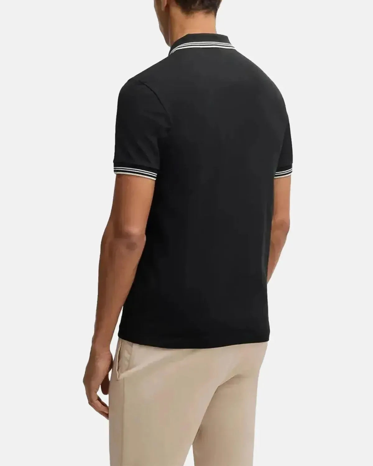 BOSS PAUL SLIM FIT POLO SHIRT BLACK