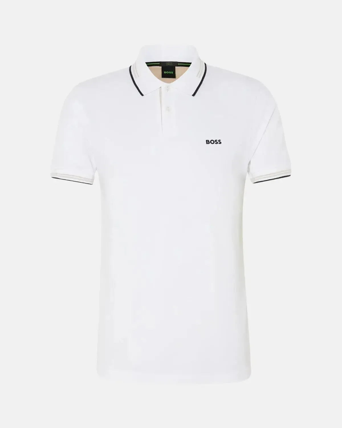 BOSS PAUL SLIM FIT POLO SHIRT WHITE
