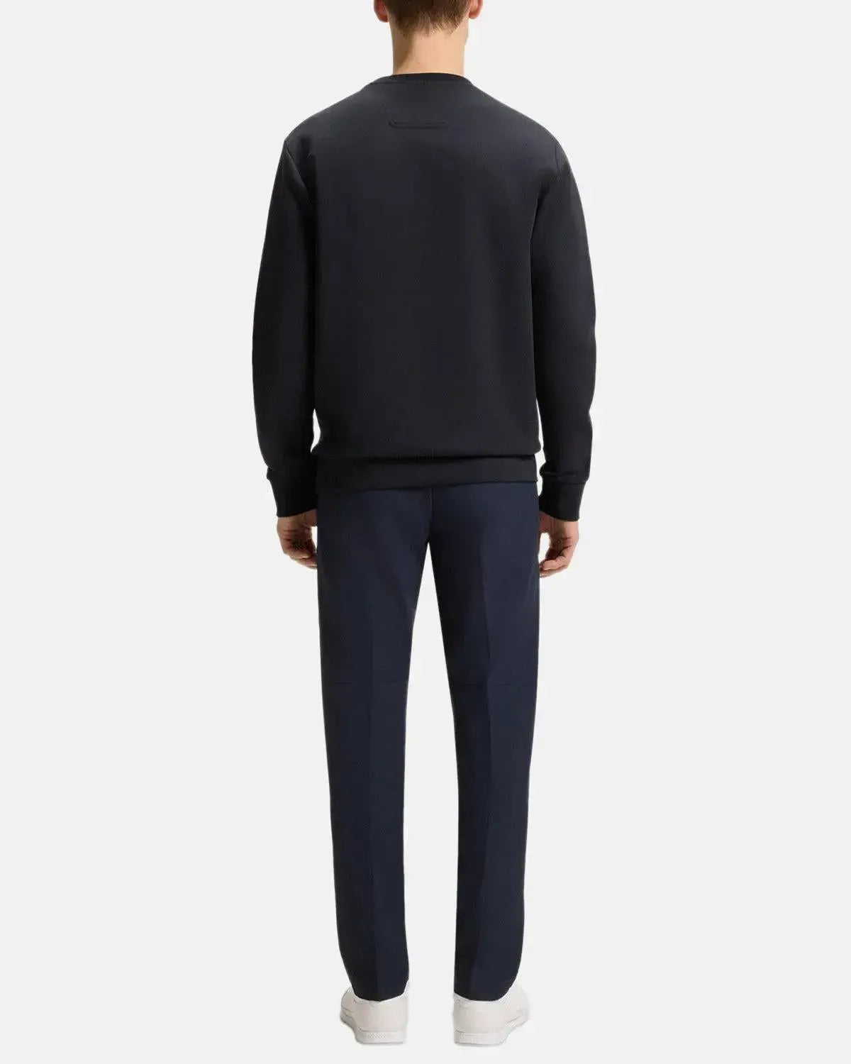 BOSS SALBO SANDWICH LOGO SWEATSHIRT DARK BLUE