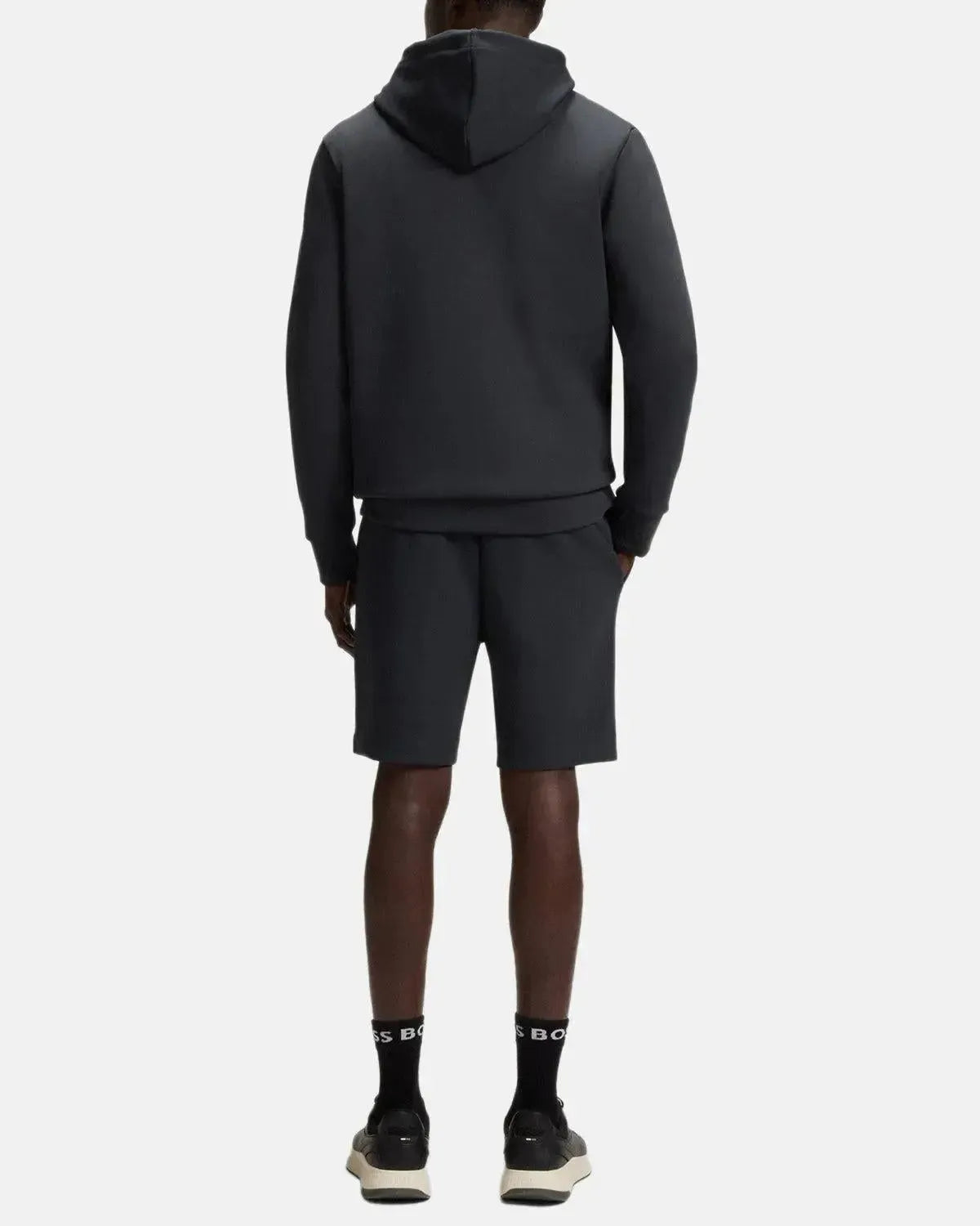 BOSS SOODY ZONE EMBOSSED LOGO HOODIE DARK BLUE