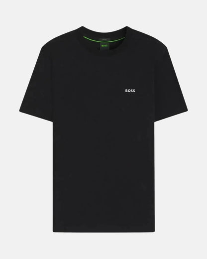 BOSS STRETCH COTTON LOGO T-SHIRT BLACK