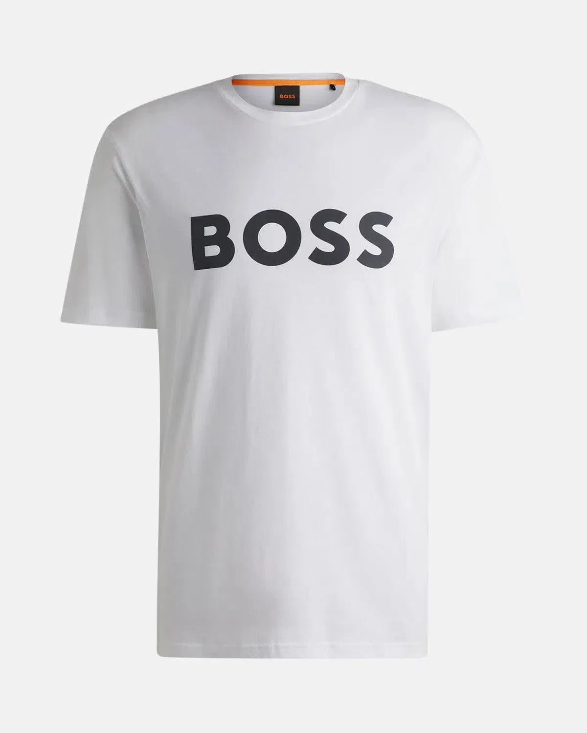 BOSS THINKING 1 RUBBER PRINT LOGO T-SHIRT WHITE