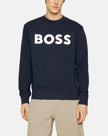 BOSS WEBASIC LOGO SWEATSHIRT DARK BLUE