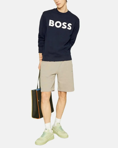 BOSS WEBASIC LOGO SWEATSHIRT DARK BLUE