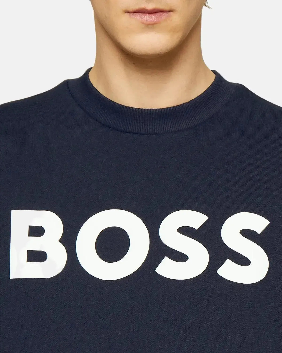 BOSS WEBASIC LOGO SWEATSHIRT DARK BLUE