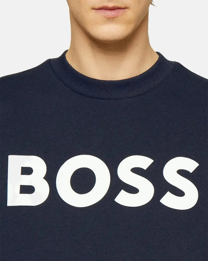 BOSS WEBASIC LOGO SWEATSHIRT DARK BLUE
